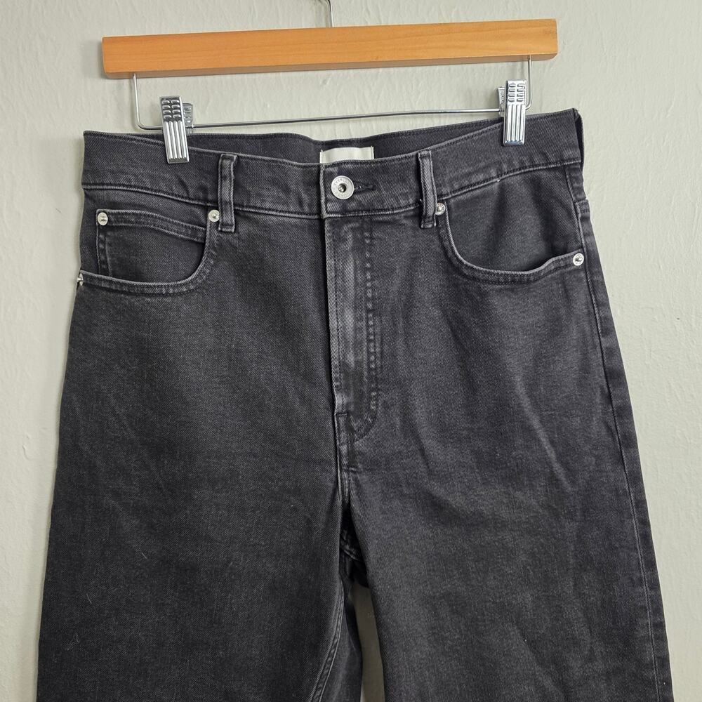 Everlane Way High Jean Washed Black High Rise Straight Leg Denim Jeans Size 29L - Picture 6 of 8
